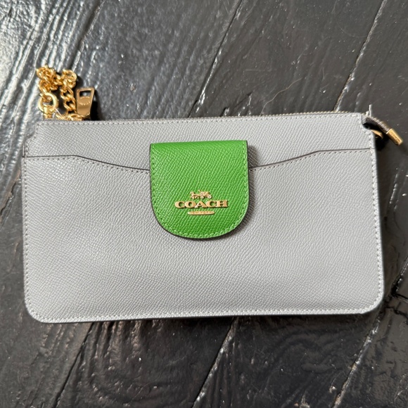 NWT Coach Poppy Crossbody + Card Case Colorblock- IM | Kelly Green Multi Color - Picture 1 of 9